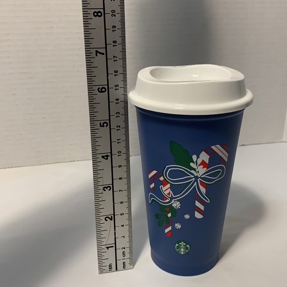 FUN STARBUCKS To Go Drink Cup Colour Changing CANDY CANE Plastic 16 fl oz 473oz. - Picture 7 of 7